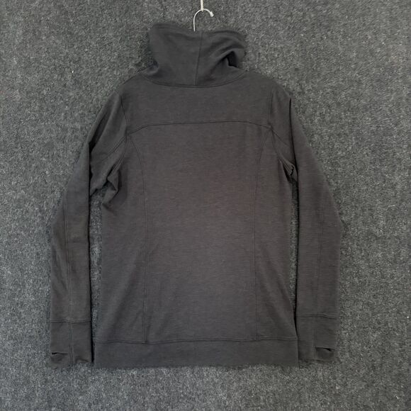 Under Armour Featherweight Slouchy Hoodie Women's Medium Gray Funnel Neck - Picture 3 of 8